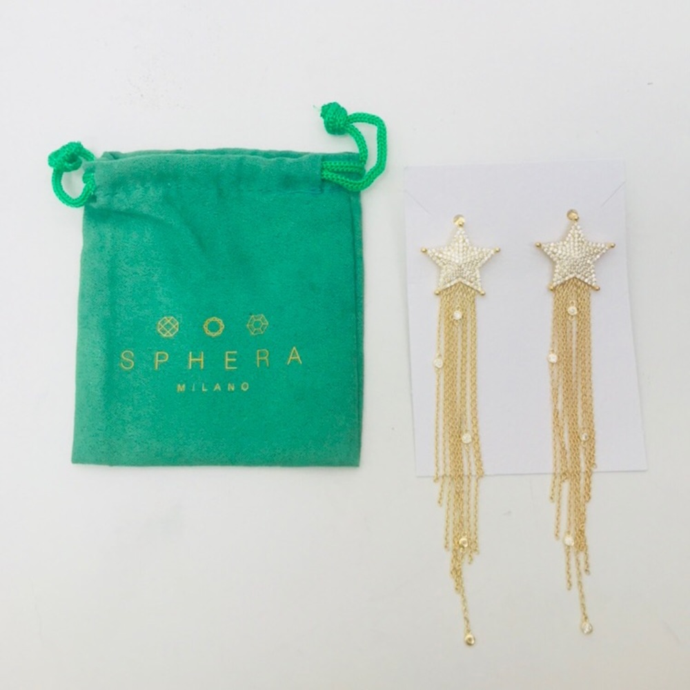 Sphera Milano 18K Yellow Gold Stars Earings